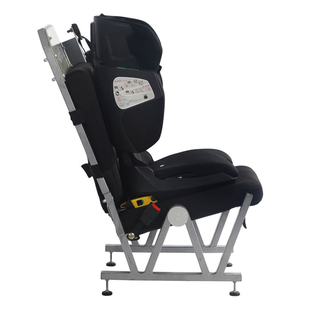 phil&teds columbus i-size booster side view isofix fitted_black