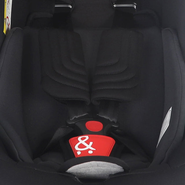 phil&teds alpha i-size infant car seat shoulder harness_black-charcoal