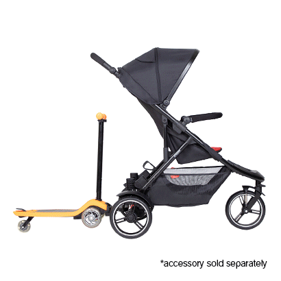 phil&teds dot buggy is compatible with many different accessories_charcoal
