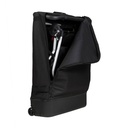 Mountain Buggy travel solution XL travel bag with duet double stroller folded inside in colour black_black