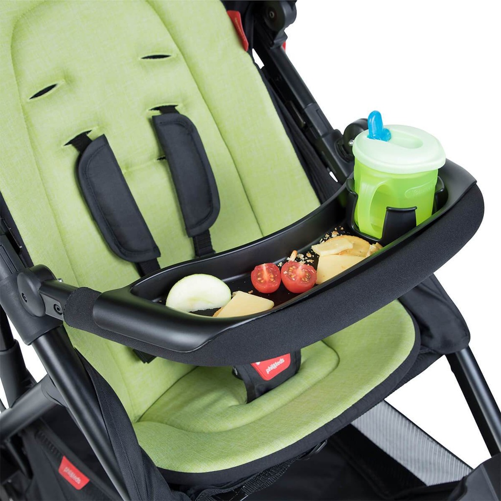 phil&teds food tray attached to buggy