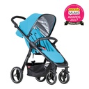 phil&teds smart stroller v3 cyan blue lightweight travel made for mums finalist 3qtr view