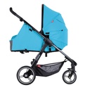 phil&rteds smart stroller v3 cyan blue lightweight travel cocoon parent facing position