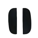 harness shoulder pads (pair) for luxury collection - black